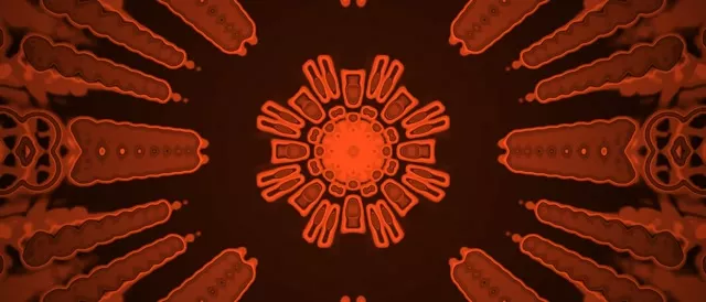 Pulsating Neon Tunnel Kaleidoscope | 21:9 Ultrawide 60fps VJ Loop Screensaver