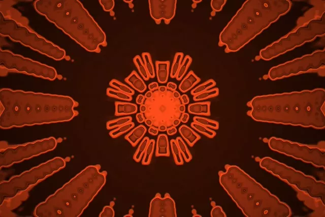 径向曼陀罗霓虹隧道 60fps VJLoops 动态壁纸 3:2 屏保