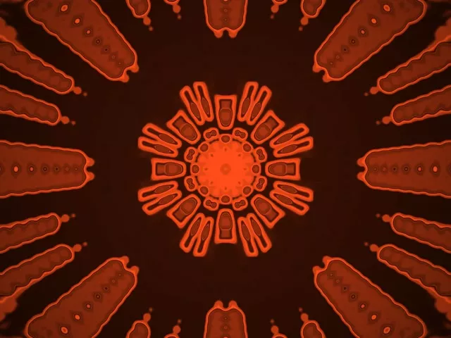 Radialni Burst Neon Tunel VJLoops 4:3 Classic 60fps Screensaver