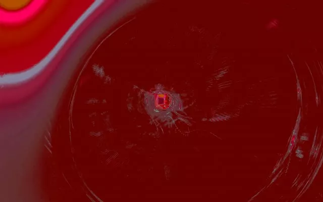 Црвен Неон Тунел Вртлог Vj Loop 16:10 Macbook 60fps Заштитник