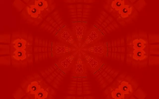 Rød Ottekant Neon Tunnel Vj Loop 60fps 16:10 Macbook Screensaver