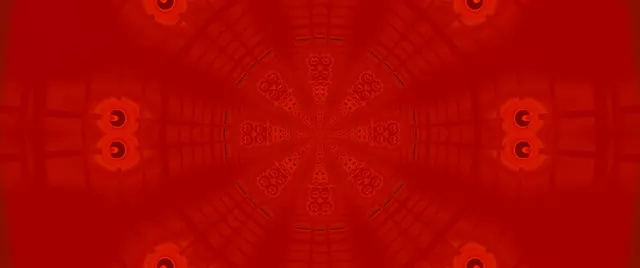 نفق نيون ثمانية أحمر حلقة Vj 2.39:1 Cinemascope 60fps حافظ شاشة