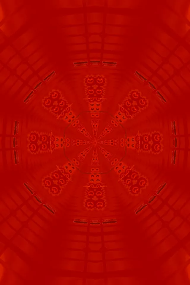 Sarkans neona tunelis astoņstūra virpulis VJLoops 2:3 fotoattēls portrets 60fps ekrānsaudzētājs