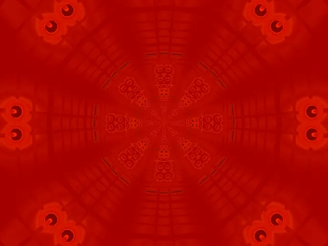 Vj loop Red Octagon Neon Tunnel 4:3 classic 60fps screensaver