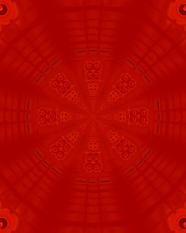 Red Octagon Neon Tunnel VJLoops 4:5 Instagram 60fps Screensaver