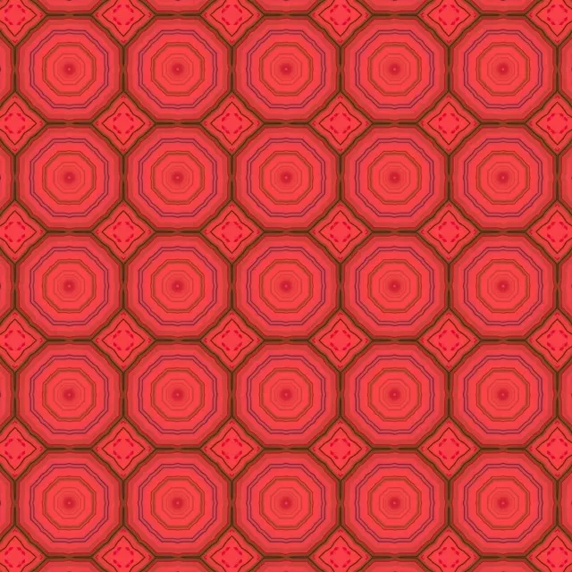 Raudonas Aštuonkampis Neon Tunelis Užsklanda 1:1 Kvadratas 60fps VJ Loop