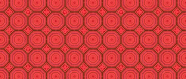Red Octagon Neon Tunnel Screensaver 21:9 Ultrawide 60fps VJ Loop