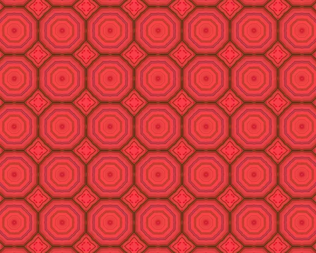 Sgrin Tywyll Twnnel Neon Octagon Coch 5:4 diwydiannnol 60fps Vj loop