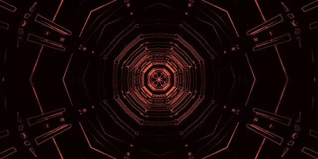 Rooi Agtkant Neon Tonnel VJLoops 2:1 Univisium 60fps Skermbeskermer