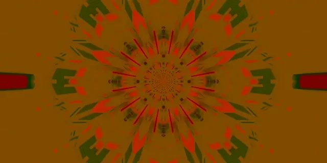 Neon Tunnel Kaleidoscope Burst VJ Loop 2:1 Univisium 60fps Screensaver