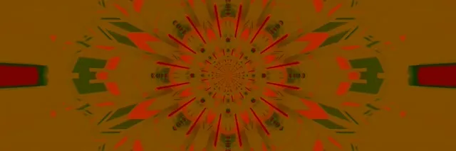 Neon Tunnel Kaleidoscope Burst 3:1 Triple Wide 60fps Screensaver Vj Loop