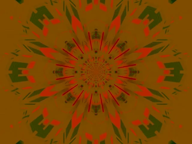 Neon Tunnel Kaleidoscope Burst VJ Loop 4:3 Classic 60fps Screensaver