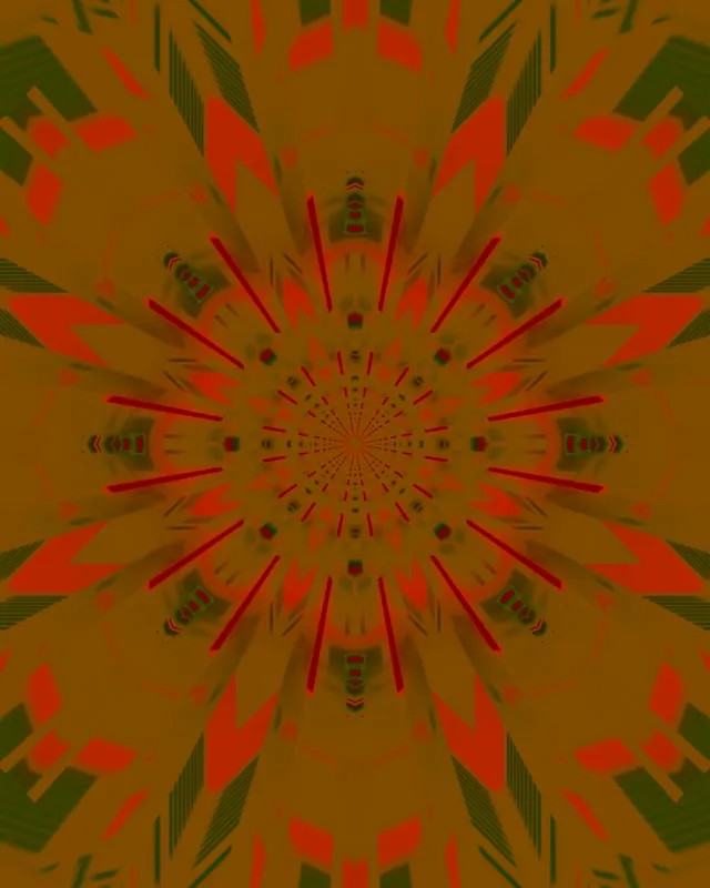 Neon Tunnel Kaleidoscope Burst VJ Loop 4:5 Instagram 60fps Screensaver