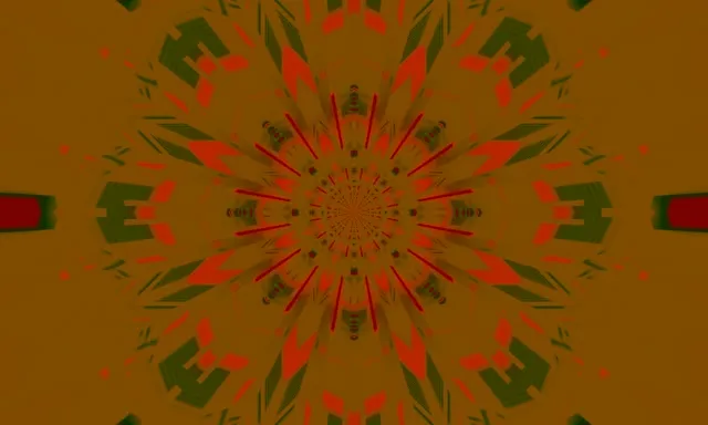 Neon Tunnel Kaleidoscope Burst VJ Loop 5:3 Wide 60fps Screensaver