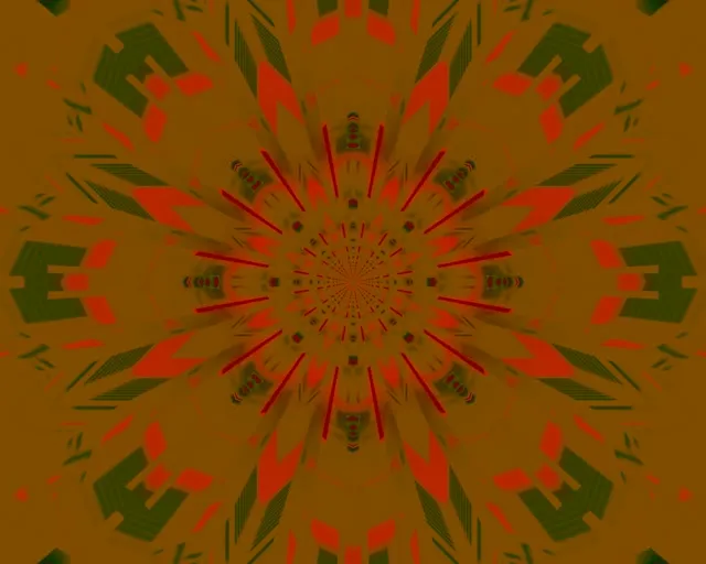 Neon Tunnel Kaleidoscope Burst Vj Loop 5:4 industrial 60fps Screensaver