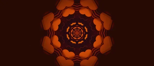 Neon Tunnel Red Mandala Vortex Vj Loop 21:9 Ultrawide 60fps Screensaver