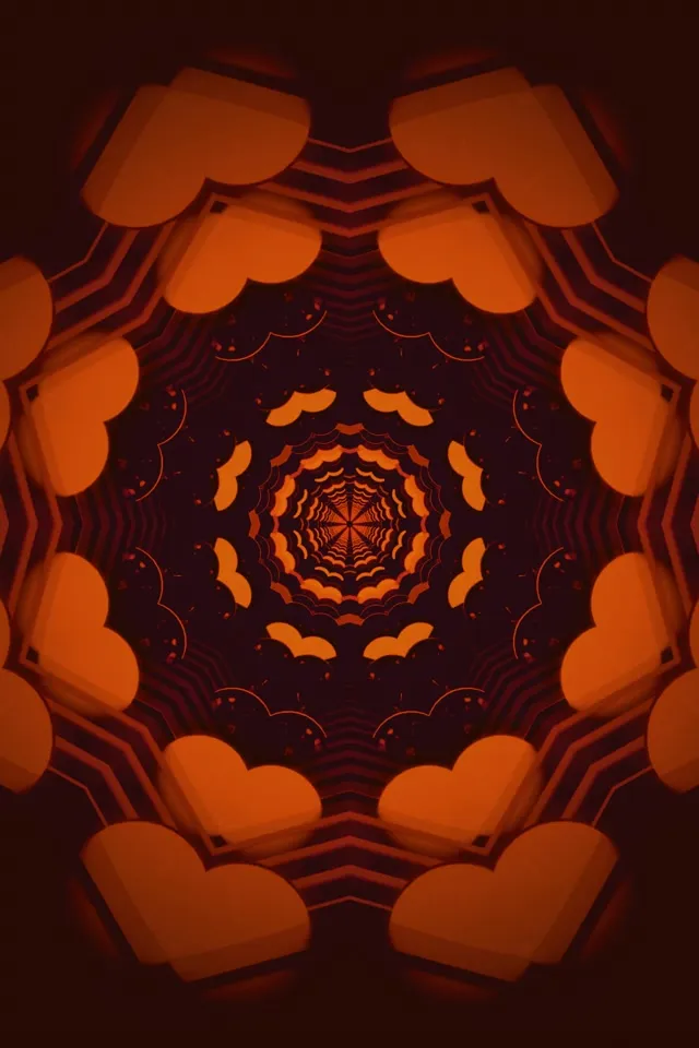 Неонова Тунель Вогняна Мандала Вортекс Заставка 2:3 Photo Portrait 60fps VJLoops