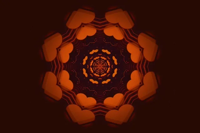 Tunel Neon Dekagon Mandala VJ Loop 3:2 Surface 60fps Screensaver