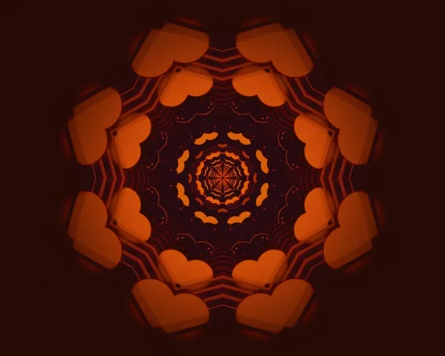 Neon Tunela Oktogonoa Zurrunbiloa 5:4 Industrial 60fps Pantaila-babeslea VJ Loop