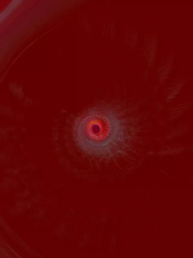 Red Pulsating Neon Tunnel | 3:4 iPad Portrait | 60fps VJ Loop Screensaver