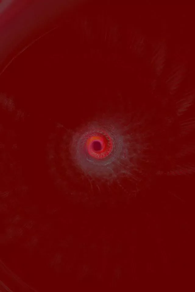 Red Pulsating Neon Tunnel Vortex | 2:3 Portrait 60fps Screensaver Loop