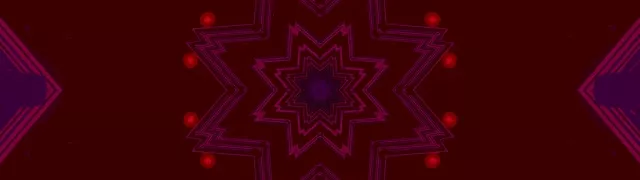 Túnel de Neó Vermell Estrella Calidoscopi Bucle Vj 32:9 Super Ultrawide 60fps Protector de Pantalla