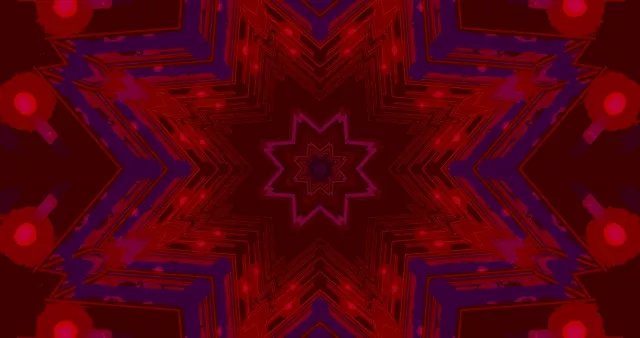 Red Purple Neon Tunnel Star VJ Loop 4K UHD 60fps Screensaver PC