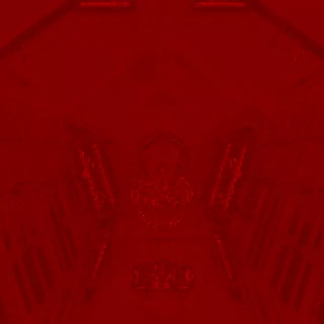 Red Skull Crest Neon Tunnel Vj loop 1:1 square 60fps screensaver