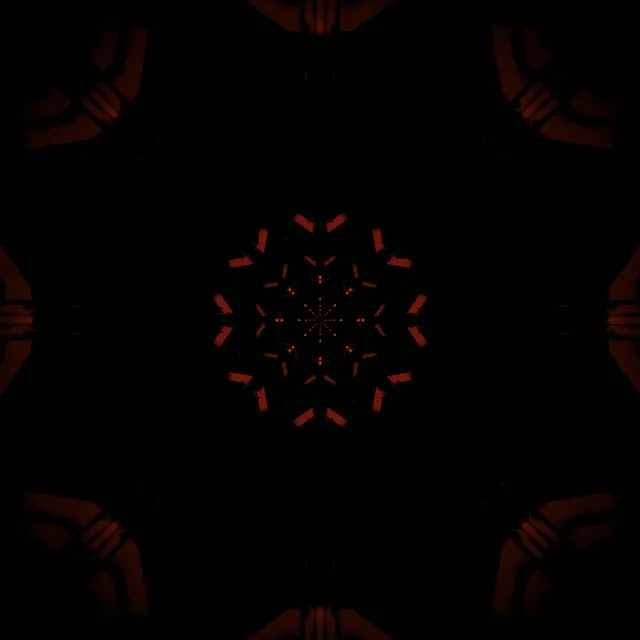 دانه برف تاریک قرمز تونل نئون Vj Loop 1:1 مربع 60fps محافظ صفحه