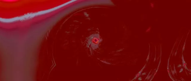 Red Spiraling Vortex Neon Tunnel 21:9 Ultrawide 60fps VJ Loop Screensaver