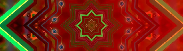 Stea Roșie Tunel Neon 32:9 Super Ultrawide 60fps Screensaver VJ Loop