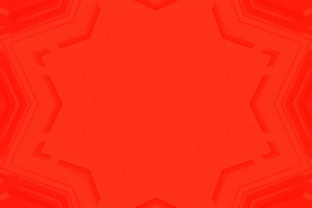 Đường Hầm Neon Xoáy Sao Đỏ VJLoops 3:2 Surface 60fps Screensaver