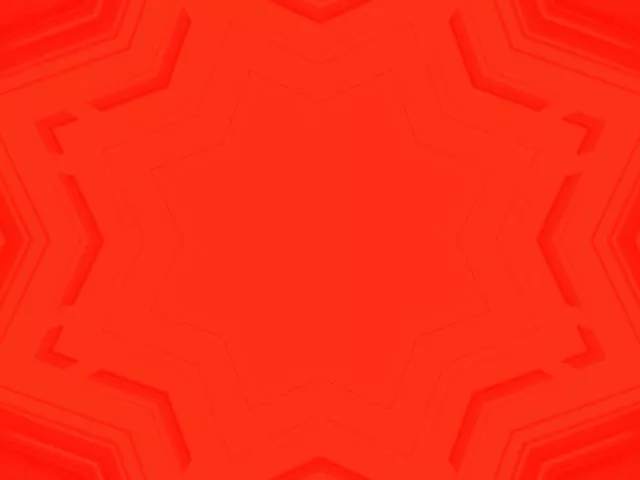 Neon Tünel Kırmızı Yıldız Girdap Ekran Koruyucu 4:3 Klasik 60fps VJ Loop