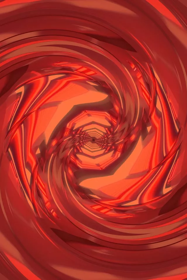 Gorri Espiral Neon Tunela Zuloa | 2:3 argazki portrait 60fps Pantaila-babeslea VJLoops