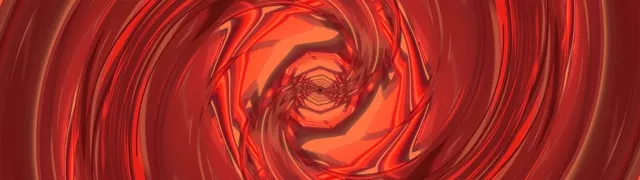 تونل نئون پیچان قرمز گردابه 32:9 فوق فراعرض 60fps محافظ صفحه VJ Loop