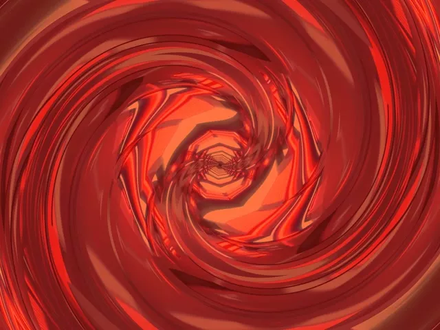 Tunnel Neon Vortice Spirale Rosso Screensaver 4:3 Classic 60fps VJLoops