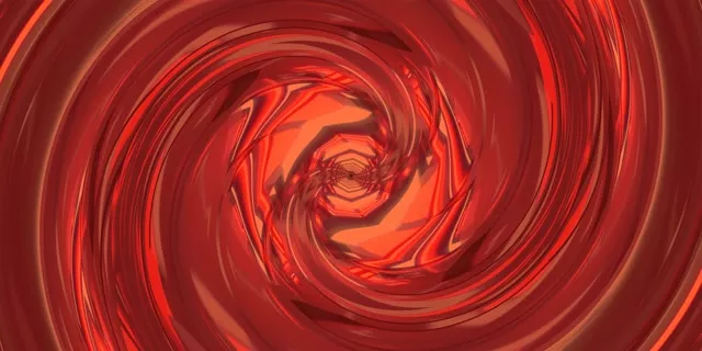 Red Swirling Neon Tunnel Vortex Vj Loop 2:1 Univisium 60fps Screensaver