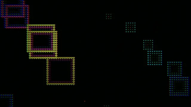 Retro pixel art heart animation 4K UHD widescreen background
