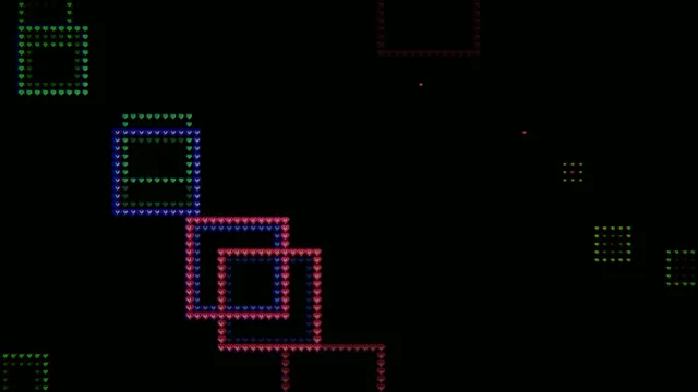 Retro pixel art heart game 4K UHD widescreen background loop