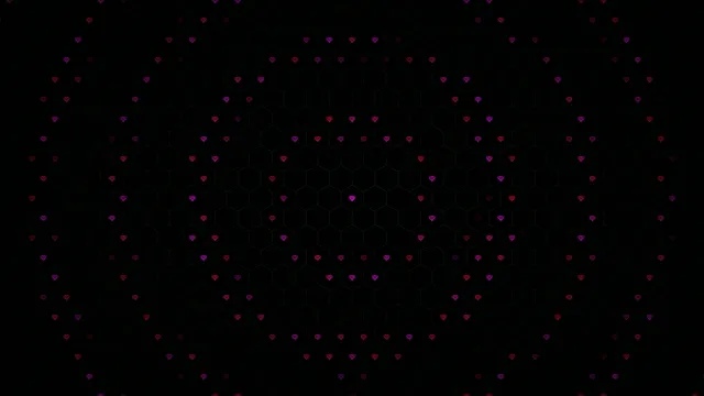 Romantic falling hearts 4K loop background for video editors