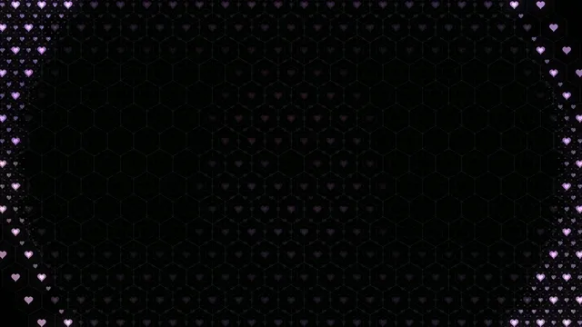 Romantic Pink Hearts 4K UHD Widescreen Background Loop