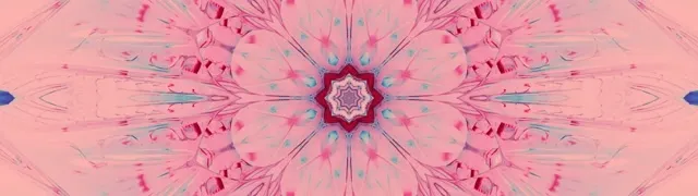 Túnel de Neó Calidoscopi Rosa Mandala Explosió VJ Loop 32:9 Super Ultrawide 60fps Protector de pantalla