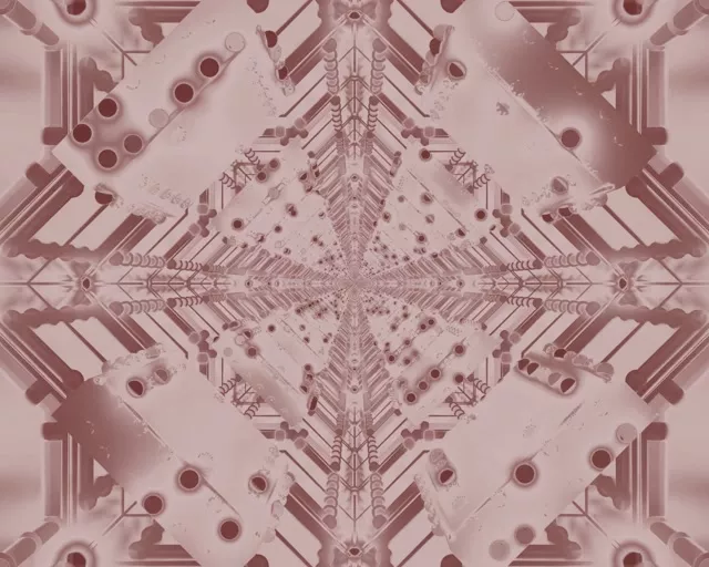 VJLoops Neon Tunnel Rosas Fractal Kaleidoscope 5:4 industrial 60fps screensaver