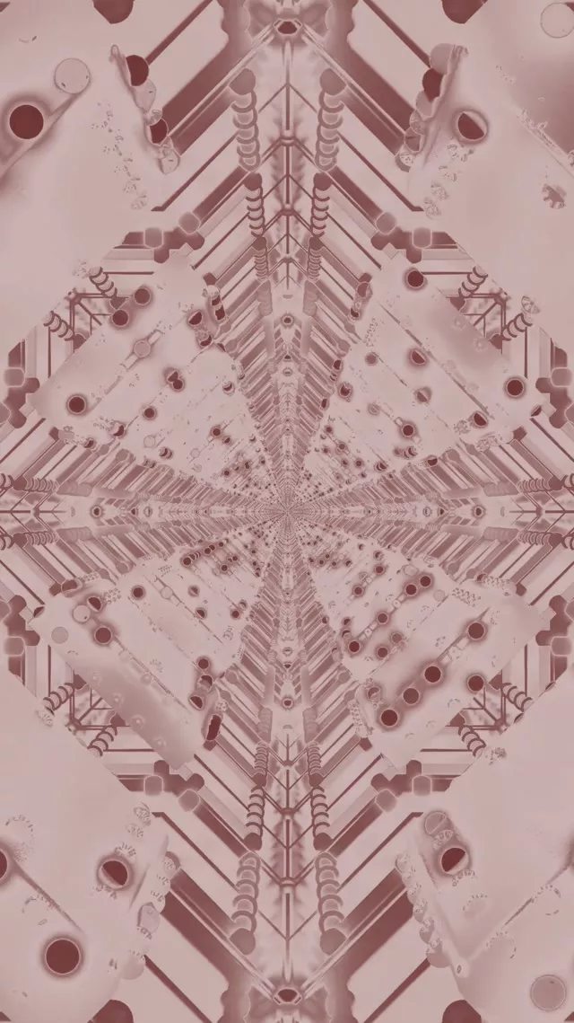 گردباد مدار آینه‌ای تونل نئون VJLoops 9:16 ریلز 60fps محافظ صفحه