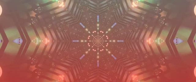 نفق النيون الوردي كاليدوسكوب Vj Loop 2.39:1 Cinemascope 60fps حافظة الشاشة