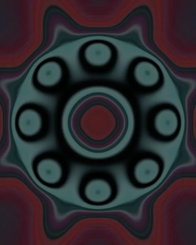 Вращающийся неоновый туннель Мандала вихрь 4:5 Instagram 60fps Скринсейвер VJLoops Loop