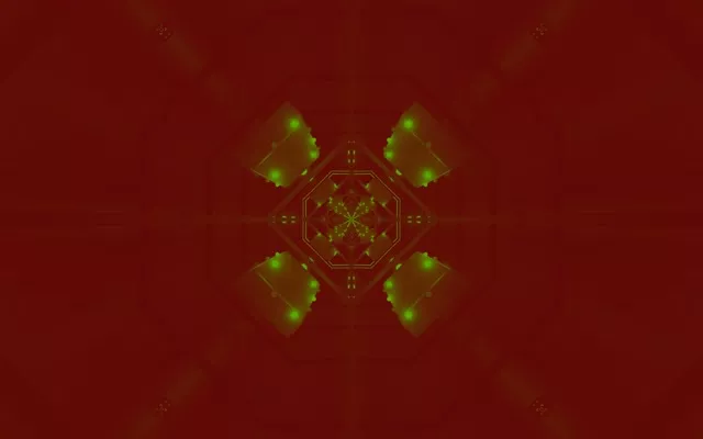 Neon Tunnel Green Octagon Vortex Vj Loop 60fps 16:10 Macbook Screensaver