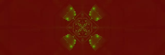 Neon Tunnel Octagon Vortex Green Red VJ Loop 3:1 Triple Wide 60fps Screensaver