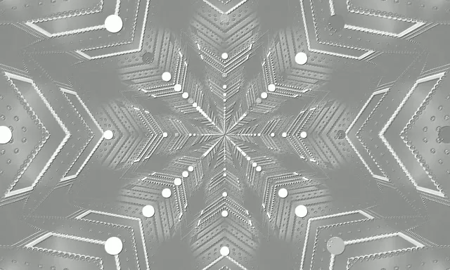 Срібний Фрактальний Неоновий Тунель Скрінсейвер 5:3 Wide 60fps VJ Loop PC