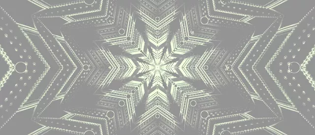 Silver Neon Tunnel Kaleidoscope Screensaver 21:9 Ultrawide 60fps VJ Loop